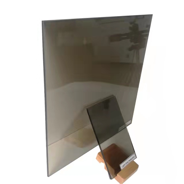 4 to 6mm Dark Deep Euro Gray Black Tinted Reflective Float Glass