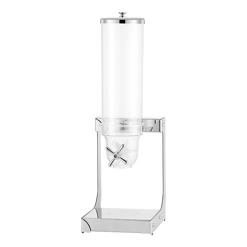 Single Cereal Dispenser Dry Food Container Plastic Round Dispenser