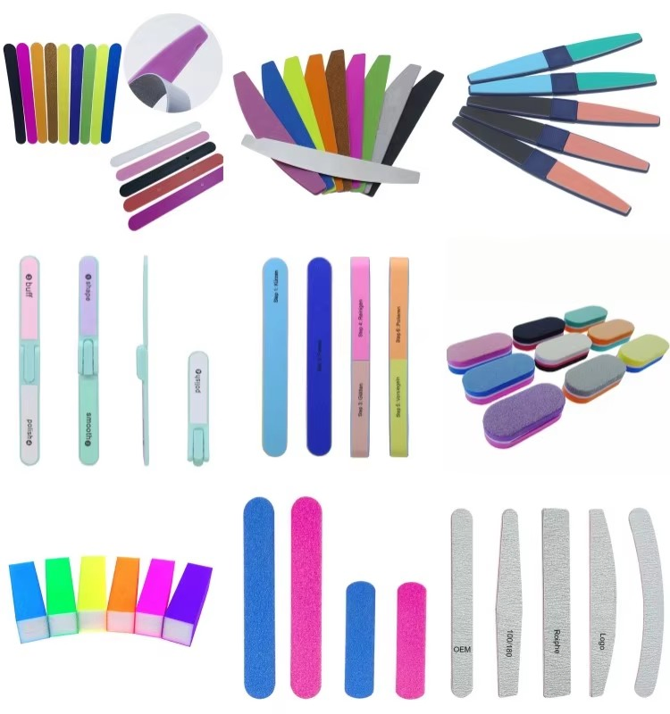 Professional Nail Files Reusable Double Sided Emery Board 100/180