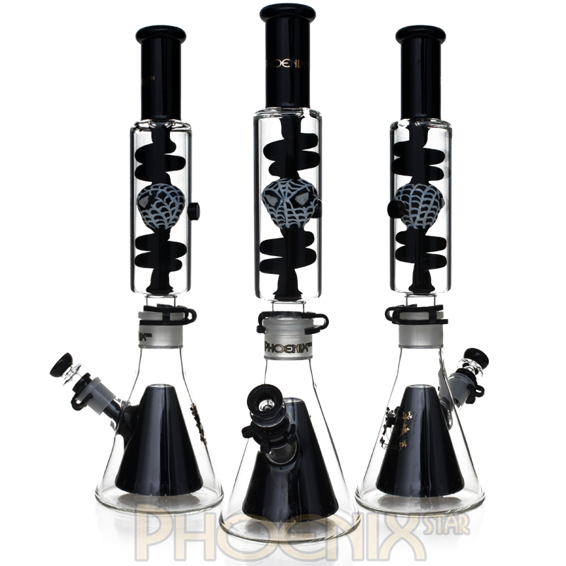 High Quality 17.5 Inches Big Beaker Freezable Spider Man Glass Smoking Water Pipe Wholesale