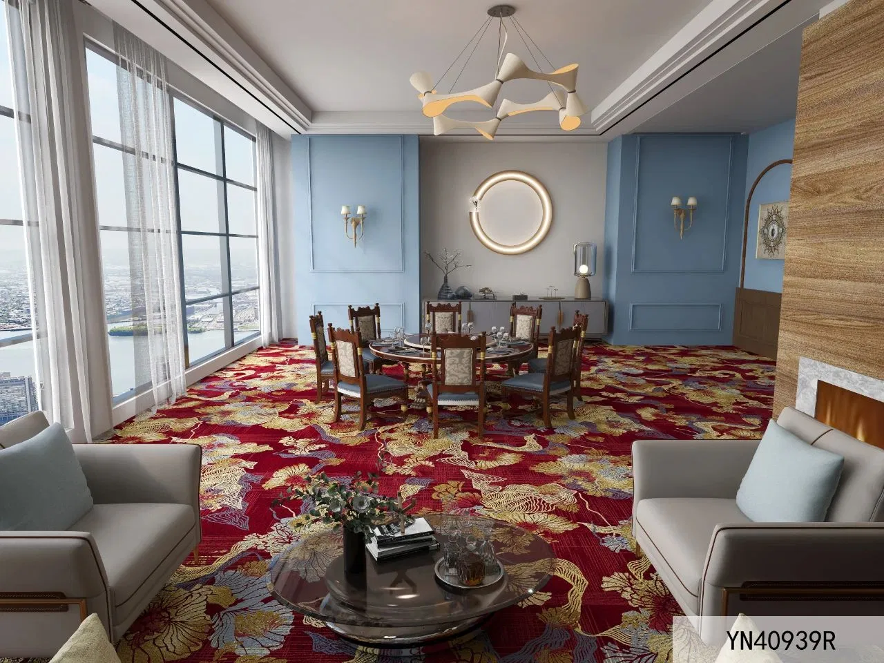 Wholesale Commercial Hotel Household Home Kitchen Mat Non-Slip Luxury Floor Wool Carpet