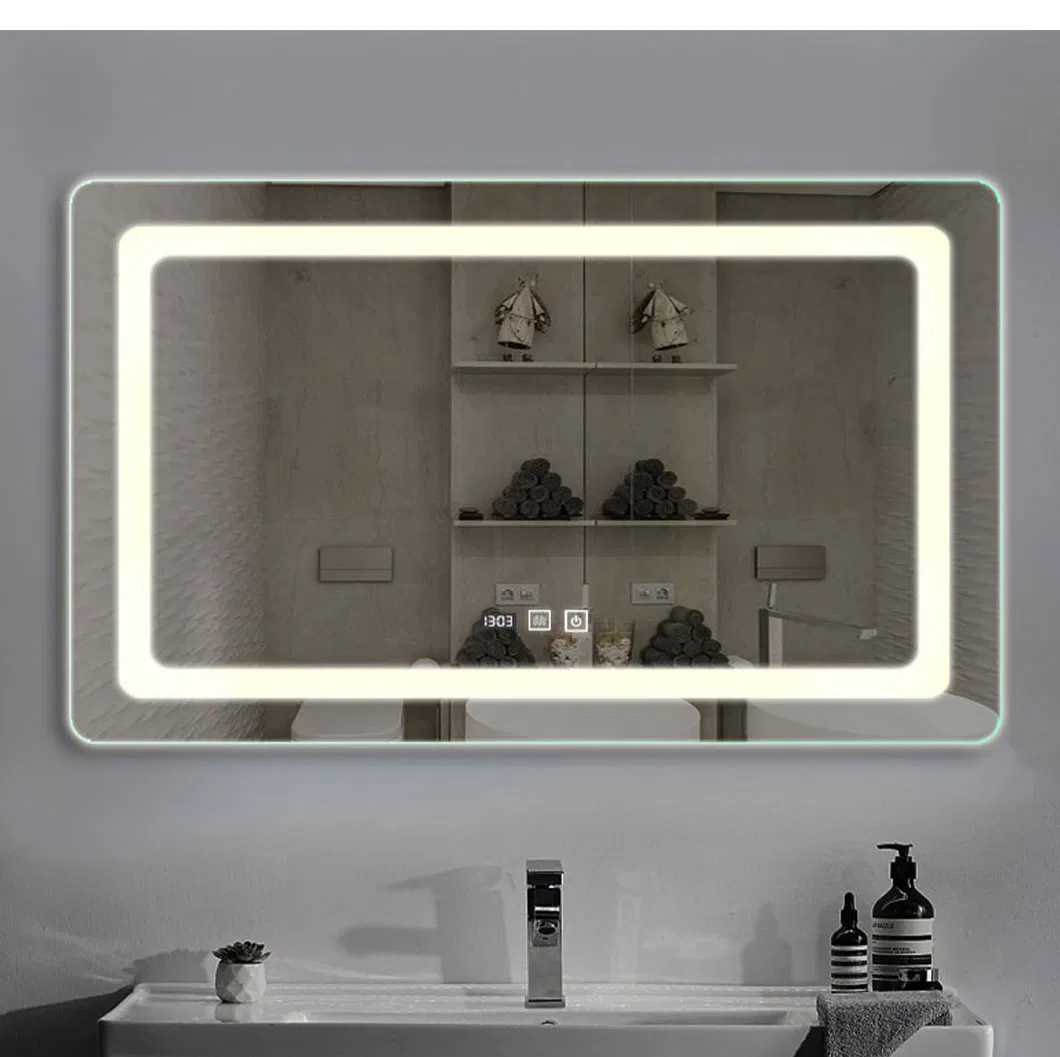 Touch Sensor Dimmer Defogger LED Bath Mirror Light Apartment Hotel Project