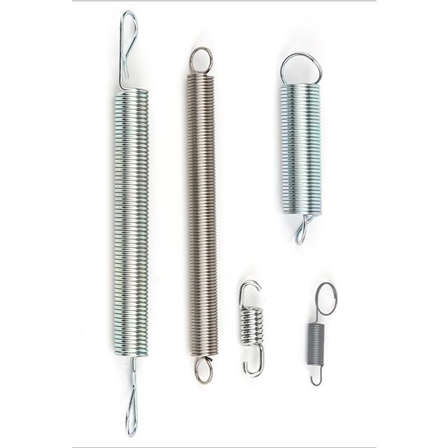 OEM Manufacturer Custom Metal Carbon Steel Stainless Steel 304 Long Coil Double Hook Tension Spring Extension Spring