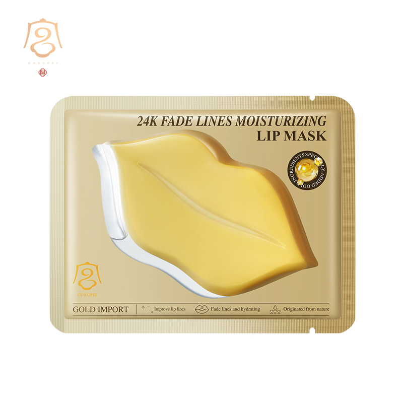 OEM Private Label Lip Care Luxurious 24K Gold Softening Lip Plumping Mask Moisturizing Lip Mask