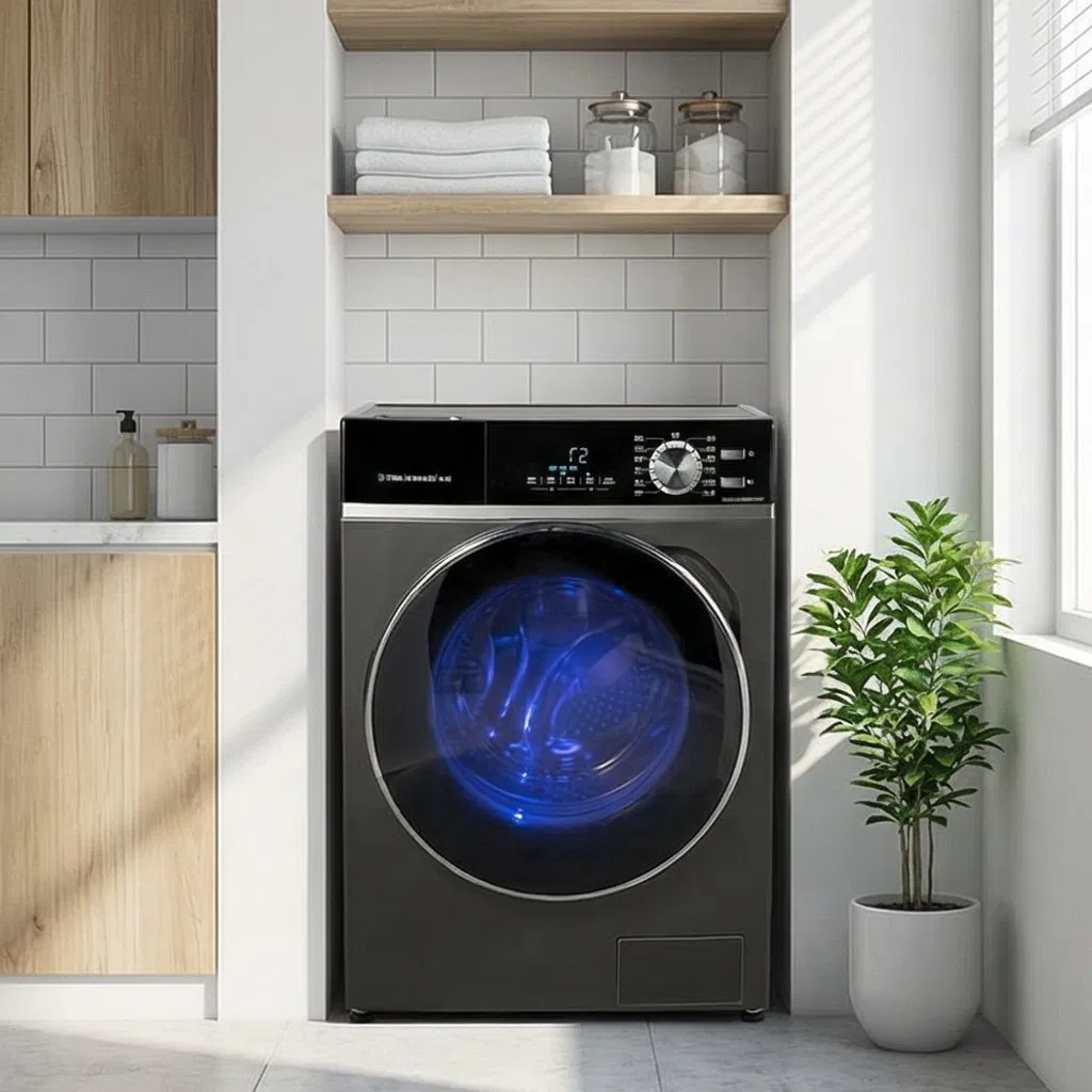 Daewoo 8kg Front Load Washer Dryer with Large Door