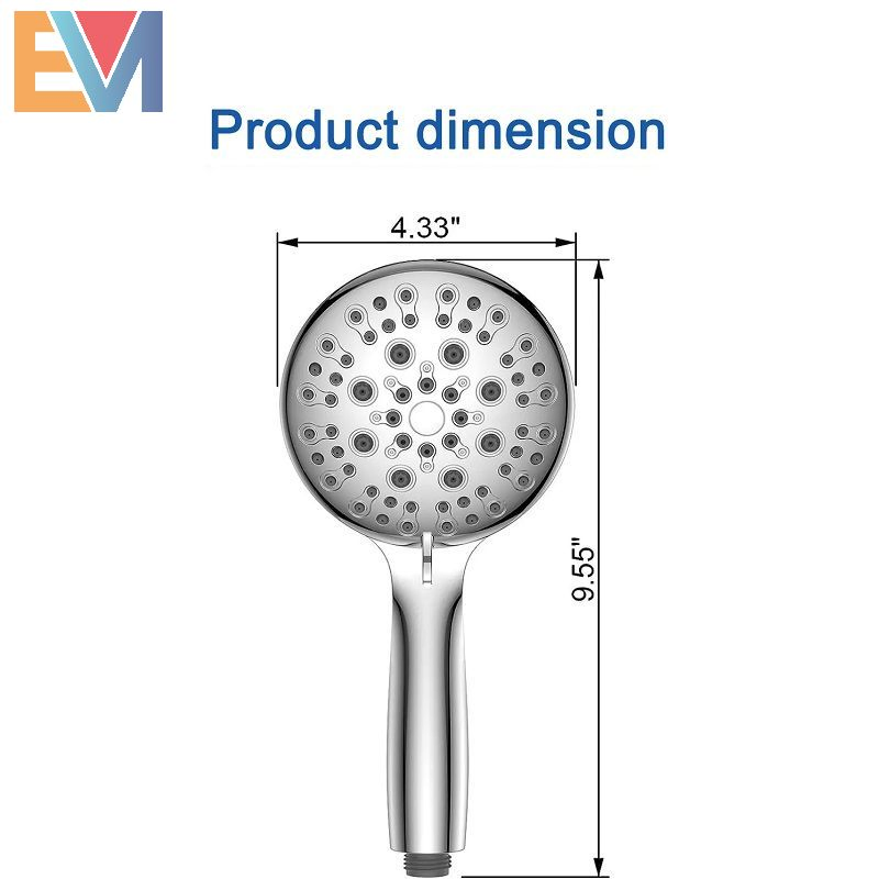 Factory Professional 5 Mold Function Cold Hot Water Hand Shower Head