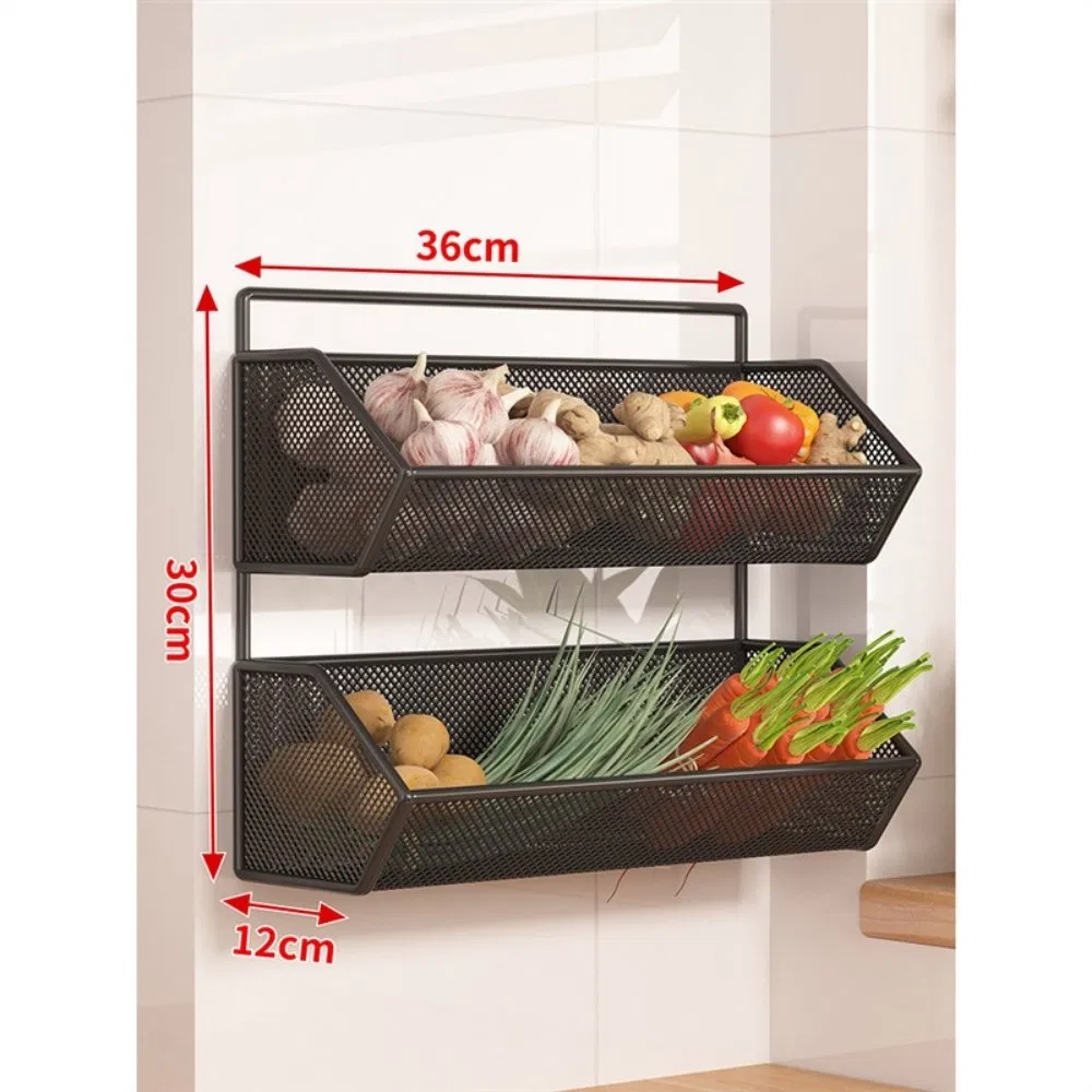 Wall Hanging Basket Wall Mounted Storage Rack Wyz28018