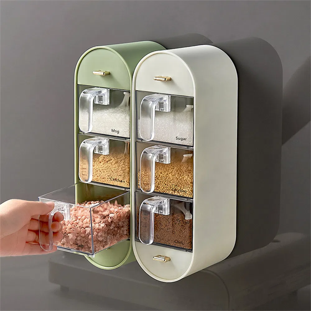 Easy Instal Kitchen No-Punch Wall Mounted Spice Dispenser