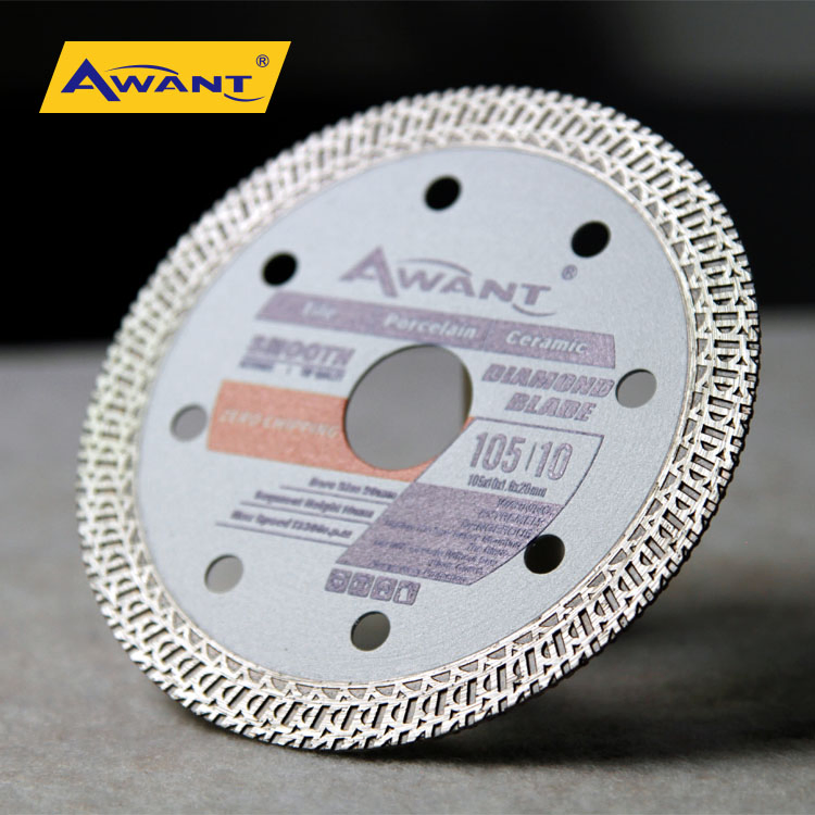 Hot Pressed K Turbo 105mm Diamond Saw Blade for Tile, Porcelain, Ceramic