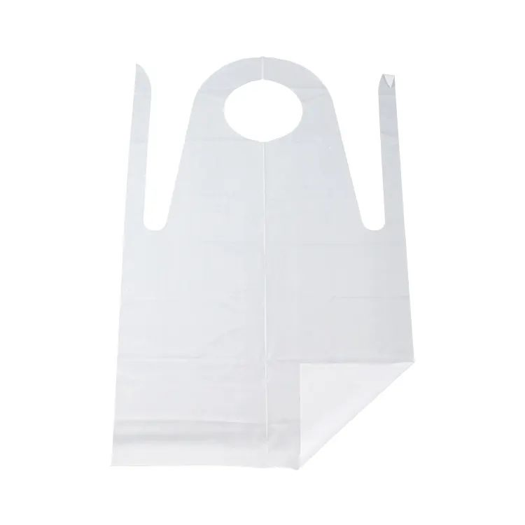 Factory HDPE Cleaning Disposable Plastic PE Apron Waterproof Plastic Disposable PE Apron