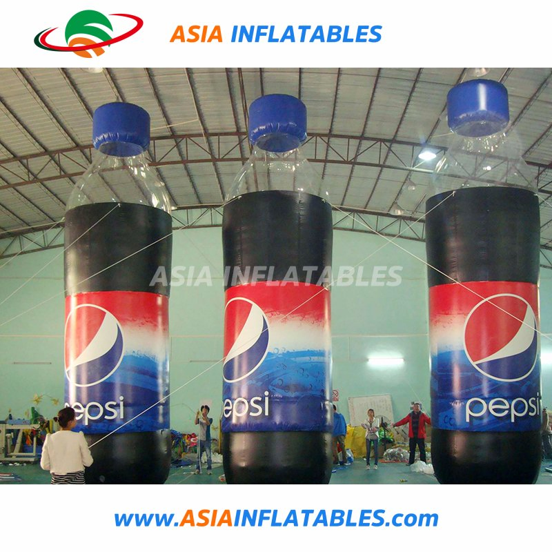 Advertising Giant Inflatable Can for Promotion, Custom Inflatable Cola Water Bottle