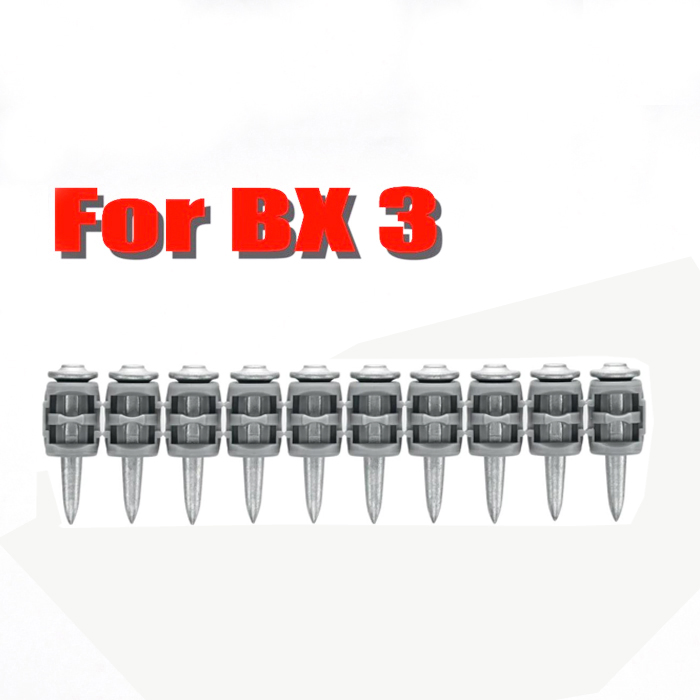 Ultimate Performance Collated Nails for Bx3 Cordless Nailer Tool Fastening to Concrete and Other Base Materials Reliable Steel Drive Pins for Construction Work
