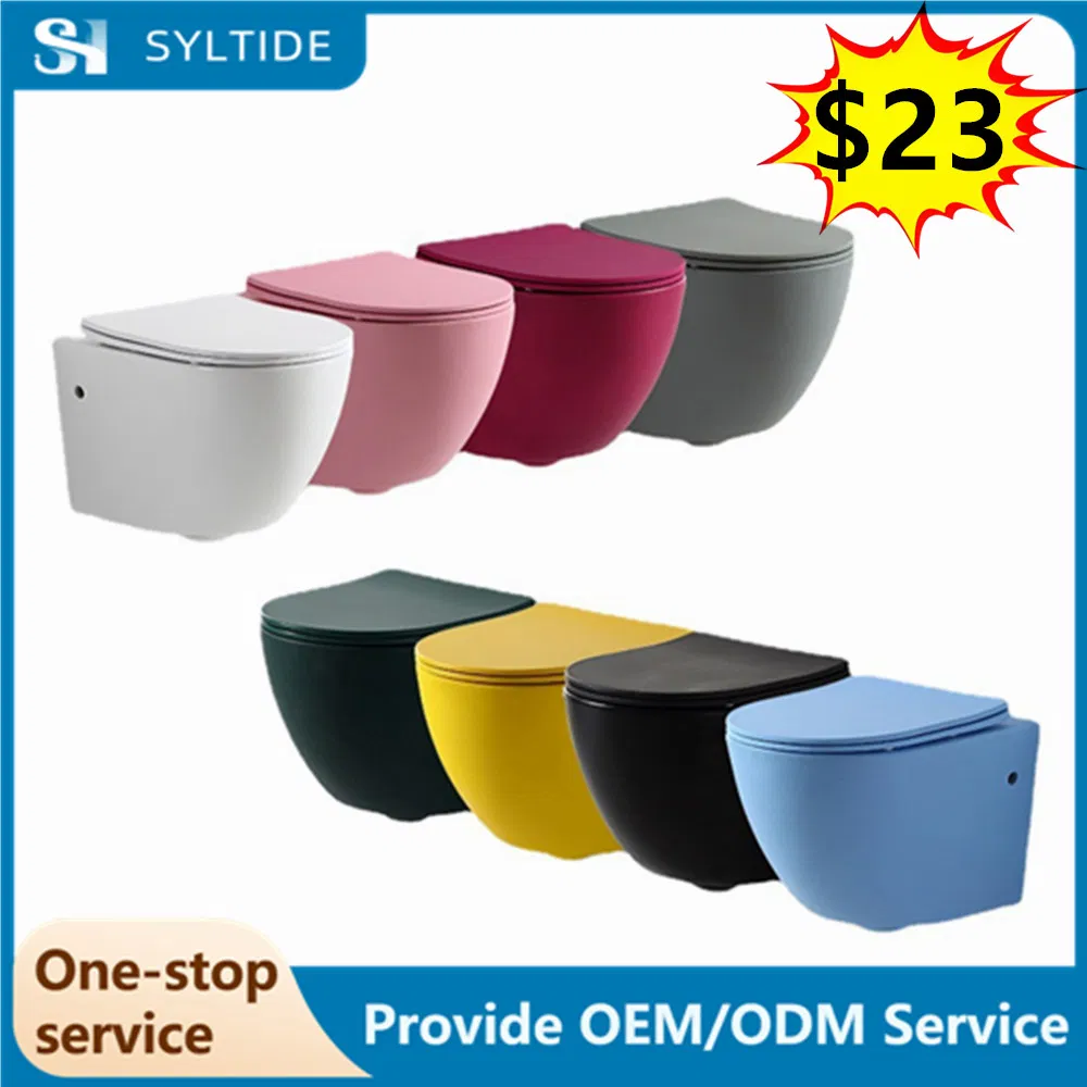 Modern Simple Style Bathroom Wc Toilet Sanitary Ware Ceramic Wall Hung Toilet Bowl