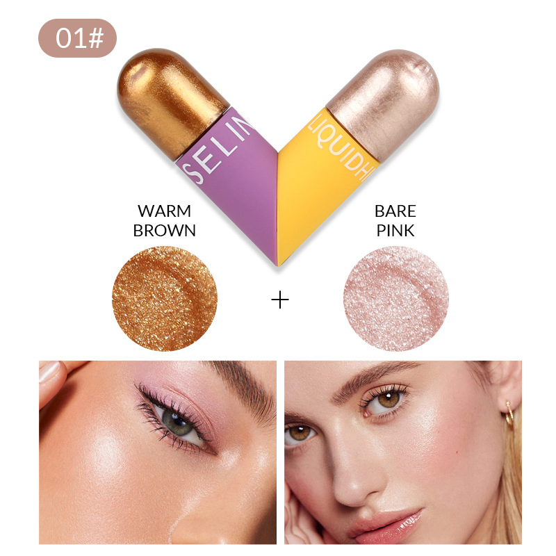 Seline Girl 5ml+5ml Dual Tube Fix Matte Eyeshadow Highlighter