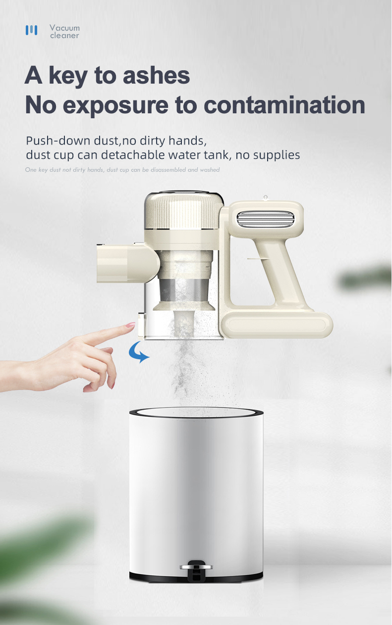 Strong Suction Stick Vacuum Cleaner with Detachable Battery