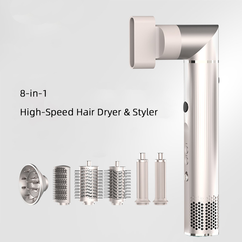 8 in 1 Ionic Hair Styler Curler with Air Dryer Brush