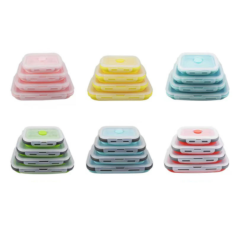 Versatile Foldable Food Storage Container for Freshness Preservation