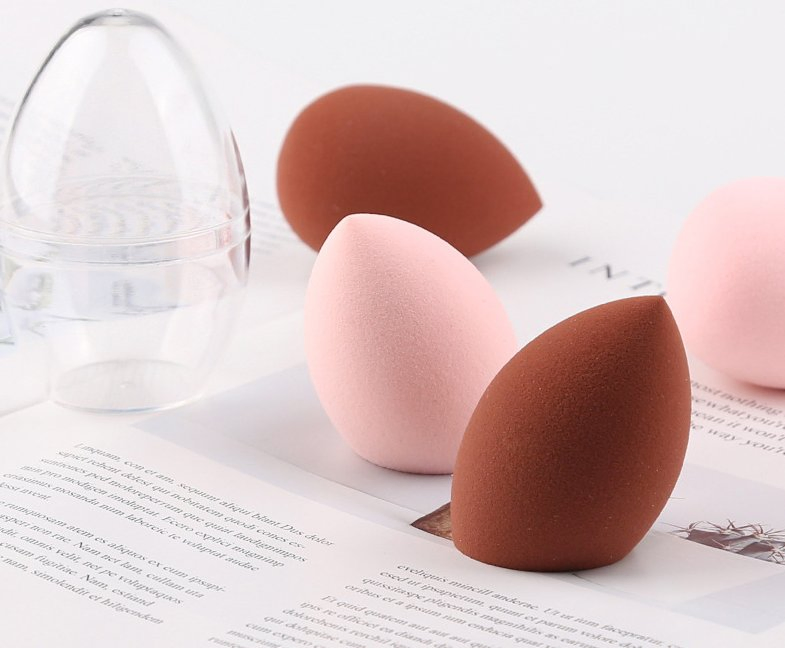 Egg Shaped Beauty Makeup Sponge Blender Set, Soft Multi-Purpose Cosmetic Applicator Puff for Effortless Blending Contouring