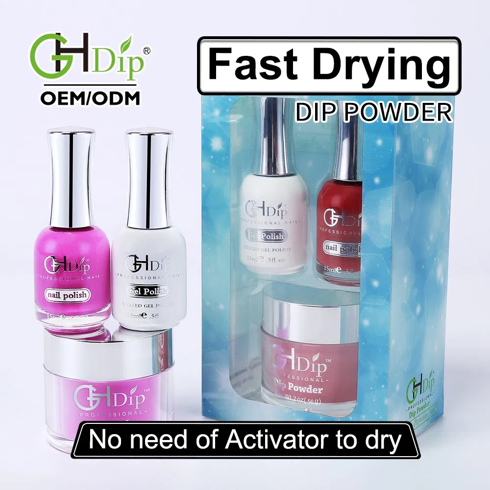 Fast Drying DIP Powder Colors Match Gel Polish and Nail Lacquer