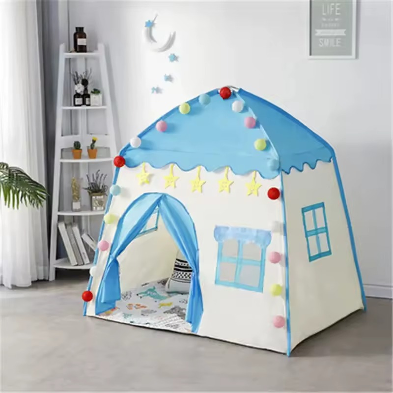 Children's Tent Indoor Outdoor Games Garden Tipi Princess Castle Folding Cubby Toys Tents Enfant Room House Teepee Playhouse