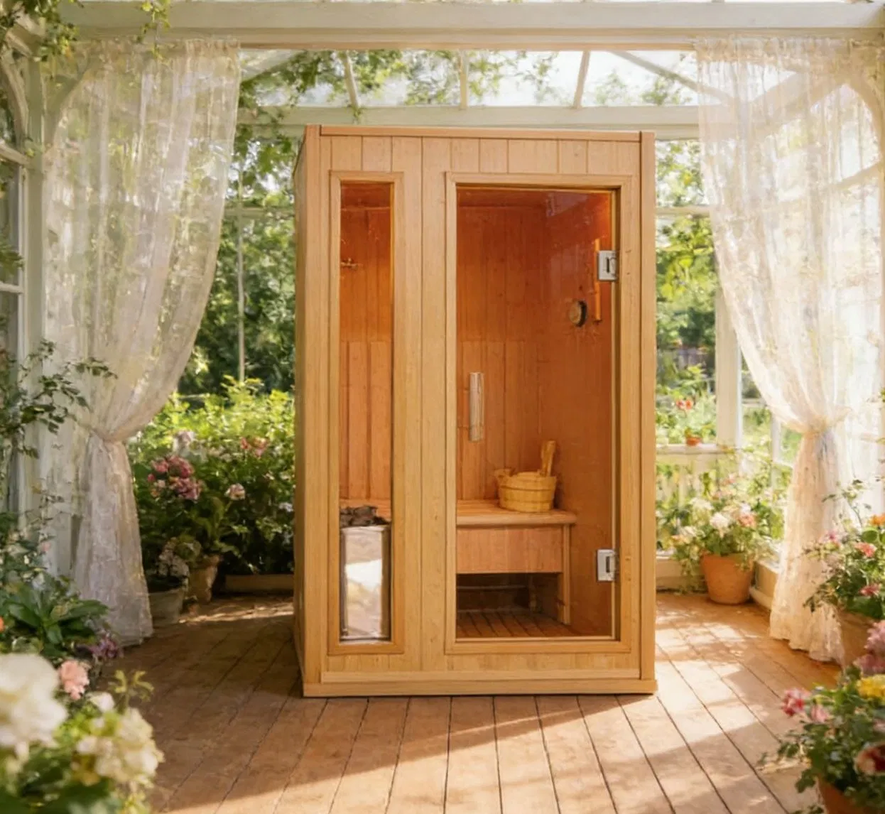 Традиционная сауна из хемлока на 4 человека