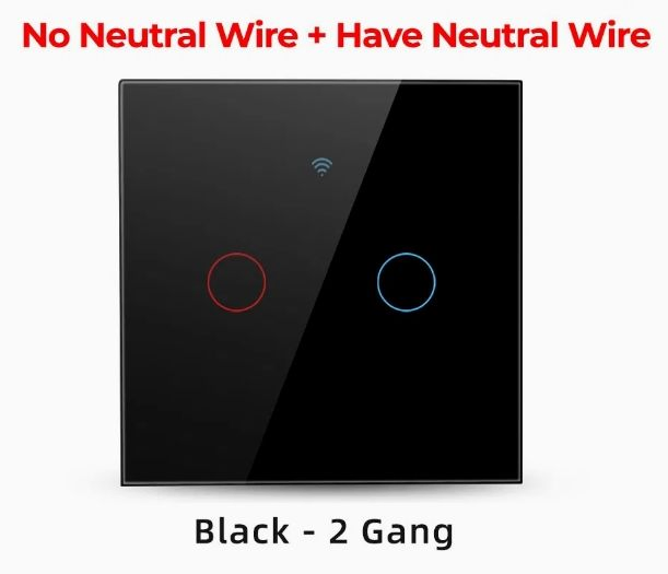 EU Standard Tuya Smart WiFi RF433 Wall Touch Switch