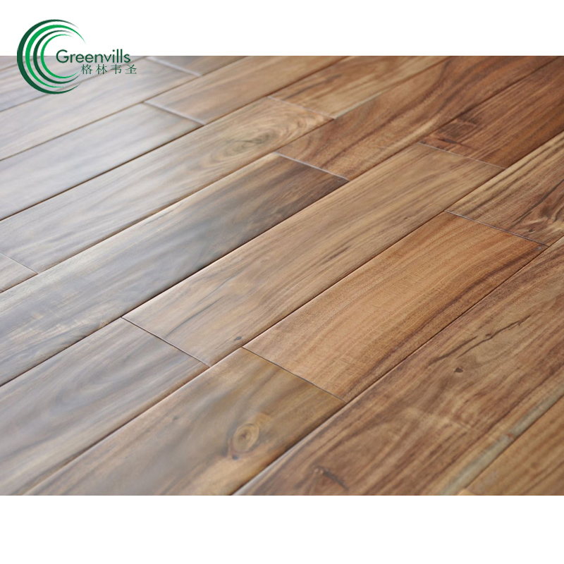 Natural Solid Acacia Hardwood Flooring/Solid Wood Flooring with CE