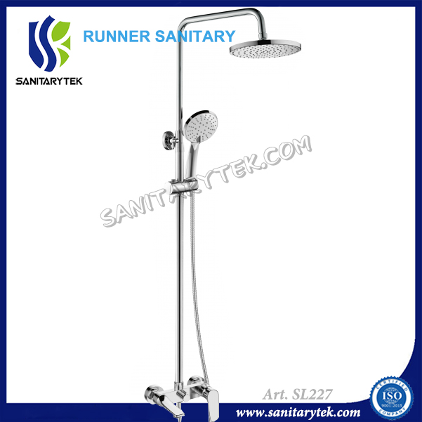 Смеситель для душа настенный с дождевой лейкой