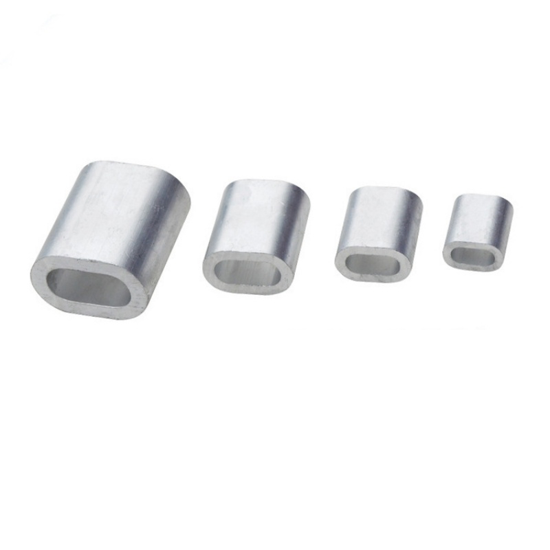 Rigging Hardware DIN3093 Oval Aluminium Ferrule for Pressing Wire Rope Sling