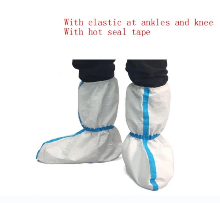Breathable Water-Resistant Disposable Microporous Boot Cover Overshoes with Elastic for Protection Wholesale