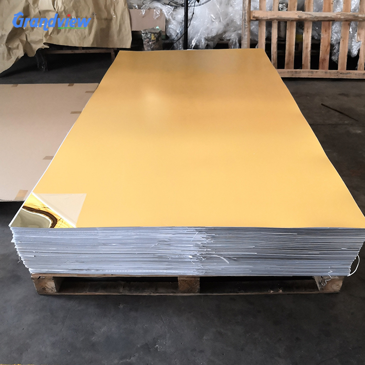 Factory Wholesale High Quality Gold Perspex Mirror Acrylic Sheet