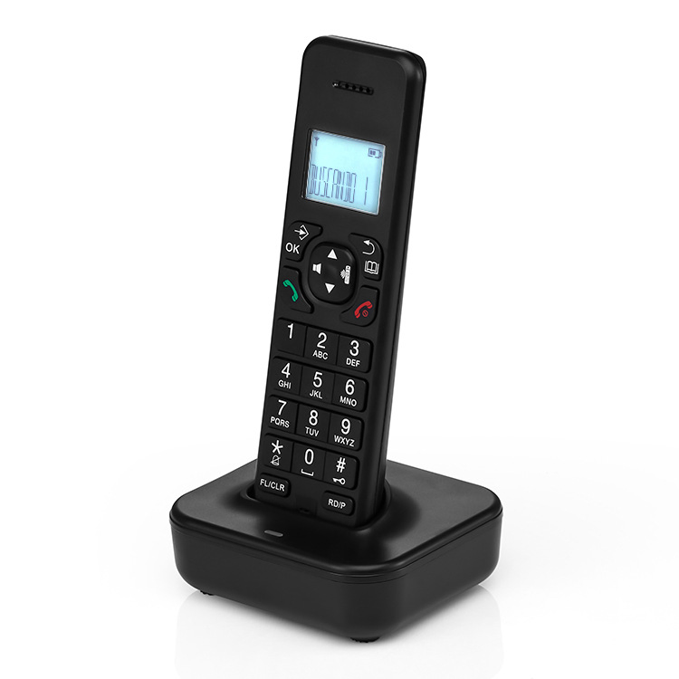 Business Cordless Handset Phone with Low Radiation Wireless Design and Charging Base