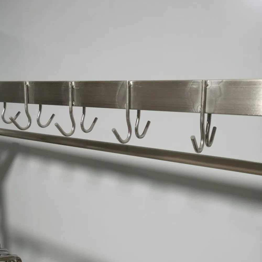 Adjustable Stainless Steel Clothes Rack for Slaughterhouse and Food Industry