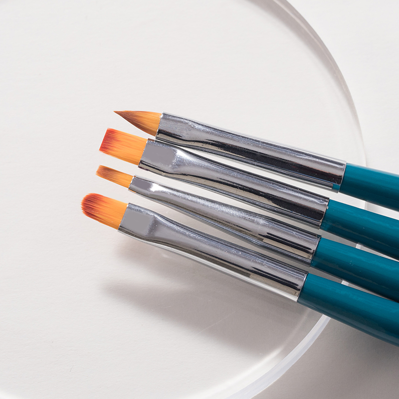 Customizable Logo Guyo Wooden Nylon Nail Beauty Brush Set