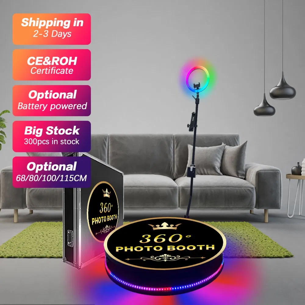 Портативная 360° фотобудка с верхним спиннером