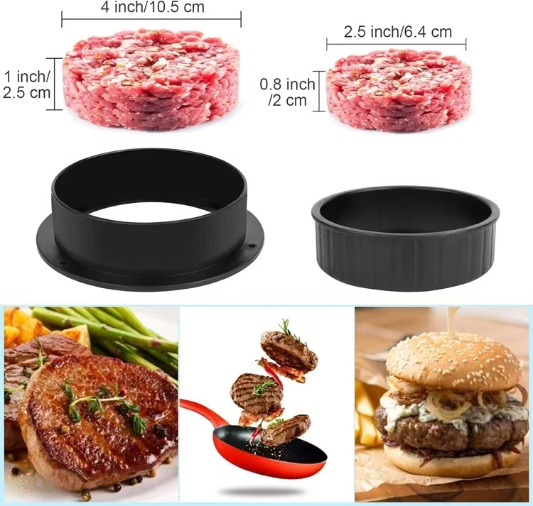 Nonstick Hamburger Maker and Meat Press for Quick Household Cooking