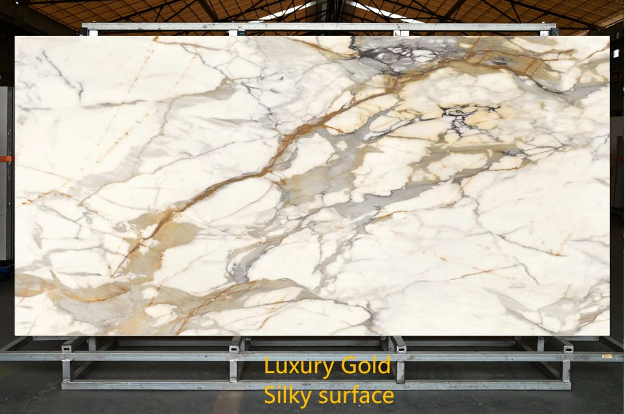 Marble Look Porcelain Wall Sintered Stone Panel Artificial Slabs for Countertops
