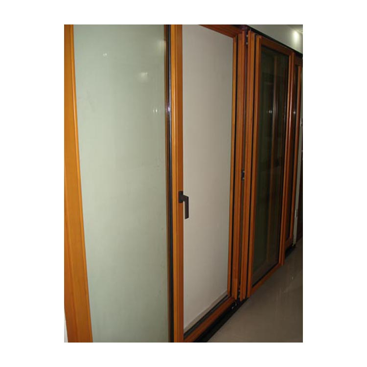 Kdsbuilding Home Bifold Simple Design Custom Interior Plexiglass Curved Glass Wooden Fold Door