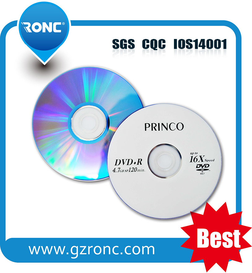 Чистые DVD-R диски Princo 16X, 4.7ГБ, оптом
