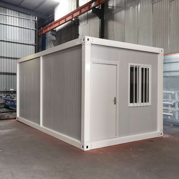 Steel Buildings Flat Pack Shipping Prefabricated Sandwich Panel Prefab Container House Portable Garage