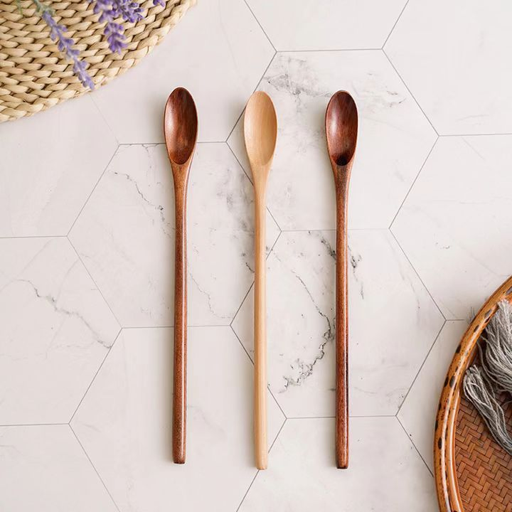 High Quality Eco Friendly Long Handle Stirring Mixing Spoon for Wholesale