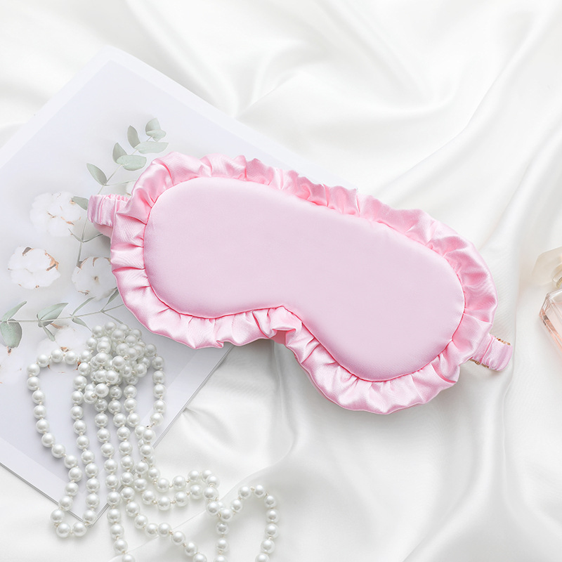 Ruffled Blackout Eye Mask Sleeping
