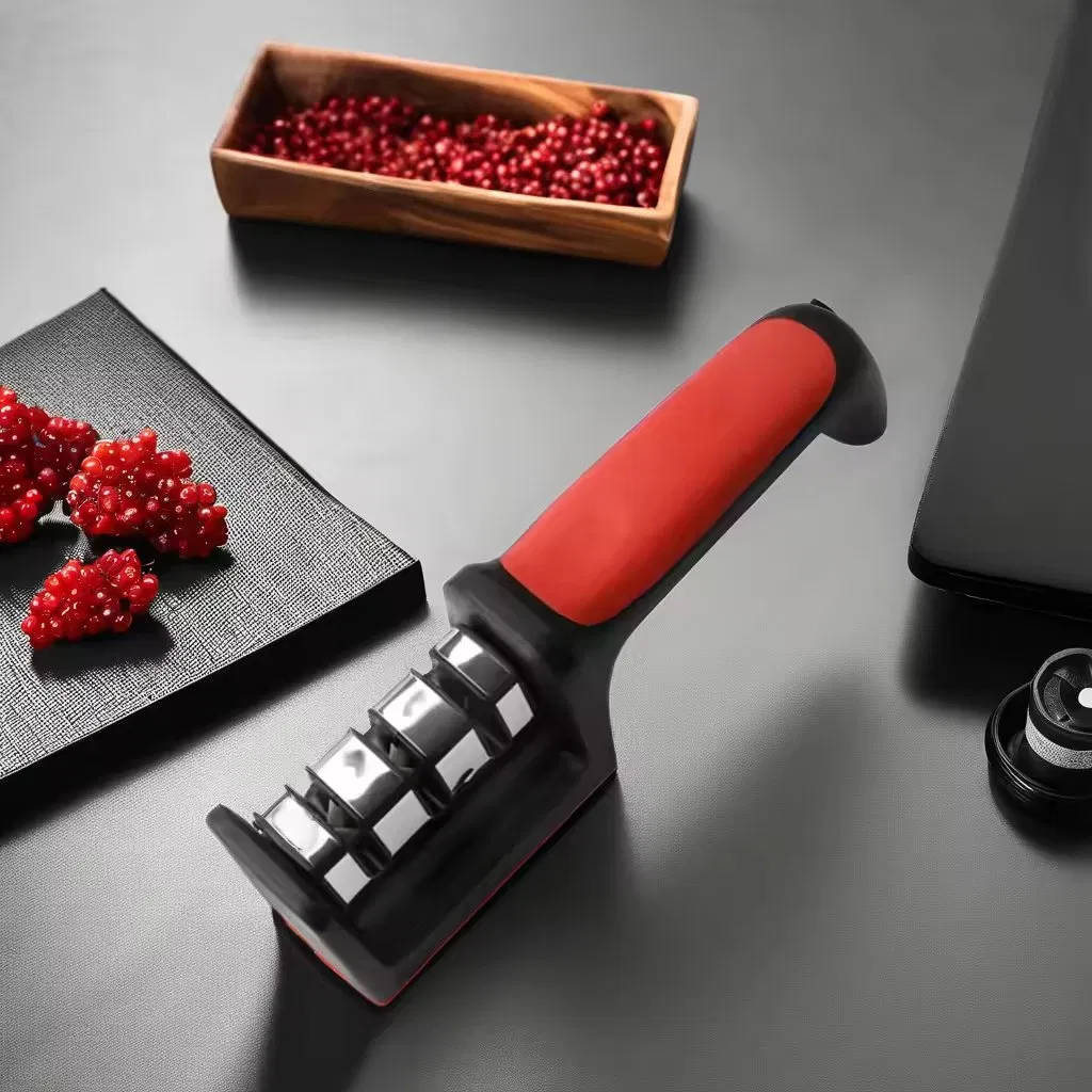 High Quality 3 Stage Knife Sharpener Stainless Steel Kitchen Knife Sharpener Kitchen Knife Accessories Knife Blade Sharpener