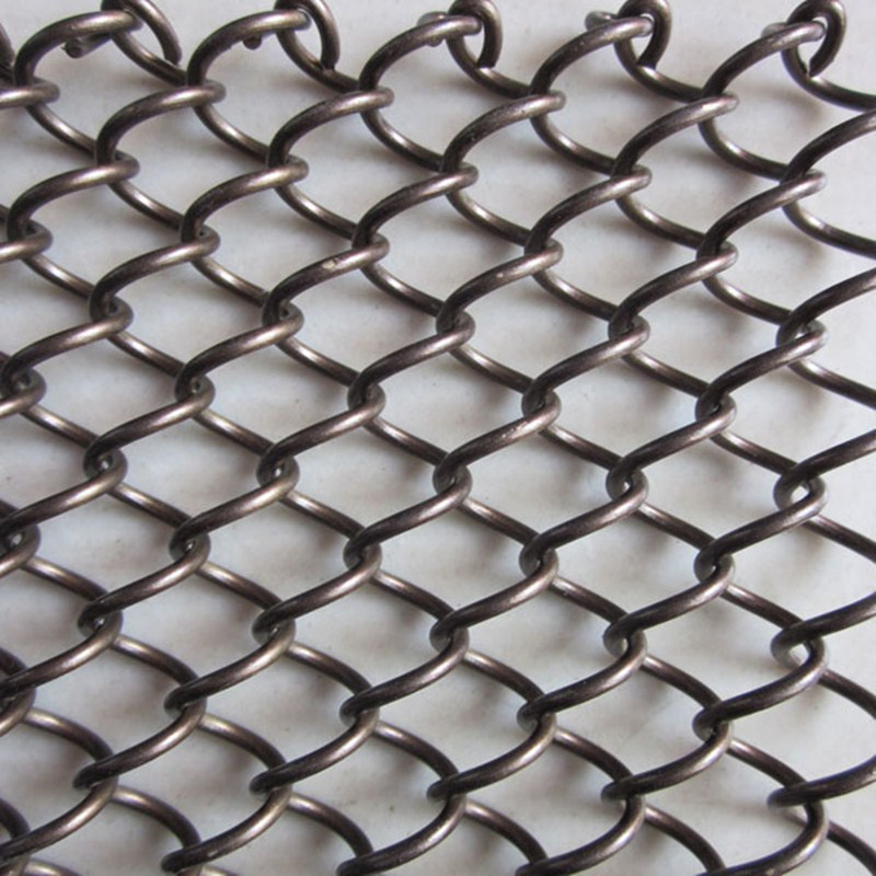 Aluminum Security Curtain Coil Drapery Metal Mesh Curtain