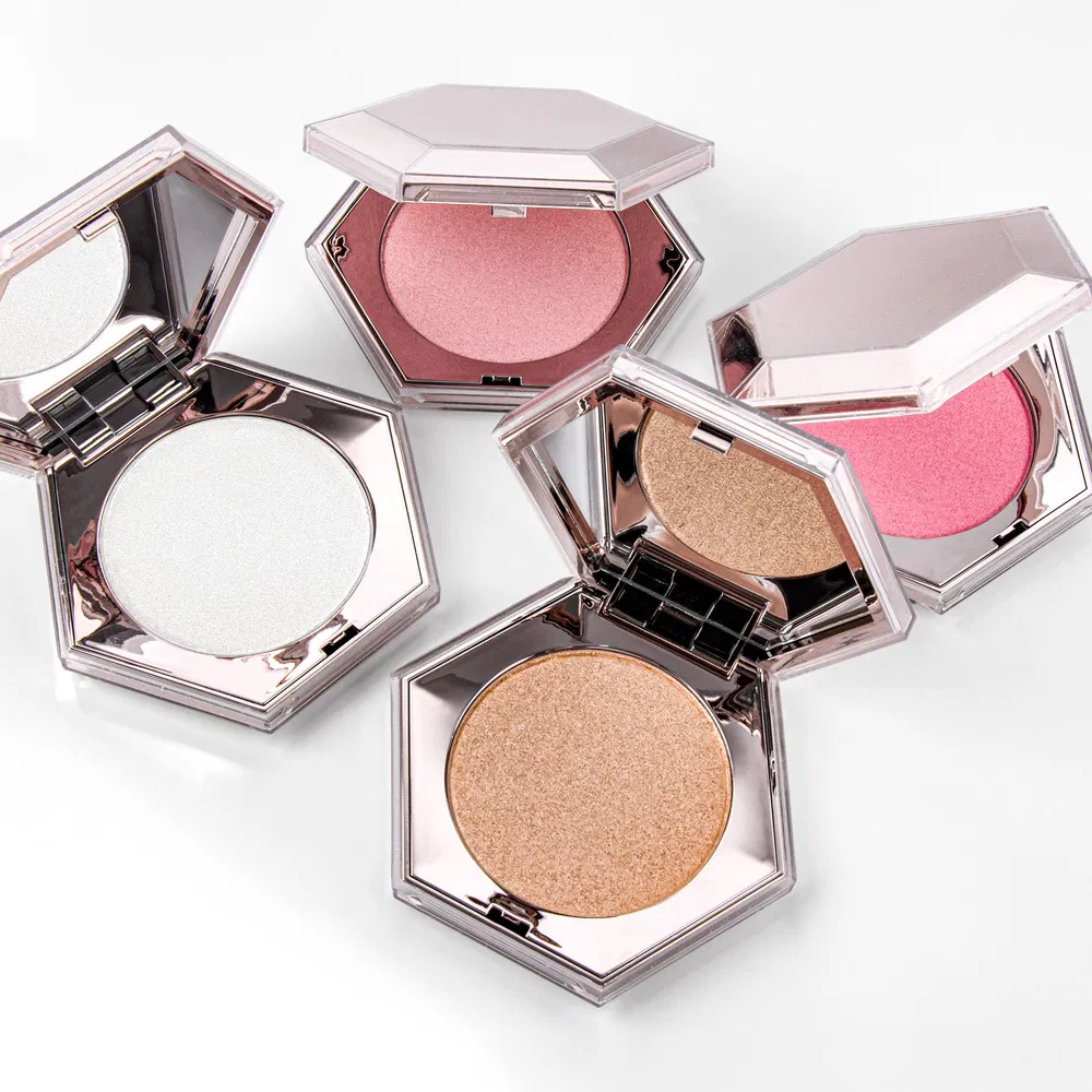 Wholesale Private Label Highlighter Palette Powder Custom Logo Pressed Powder Vegan Pigmented Highlighter