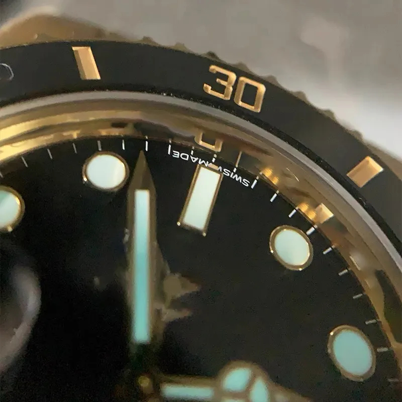 Super Watch, a 40mm All-Gold Black One From C Factory in a New Batch, Has a Dandong 3135 Movement Equipped.