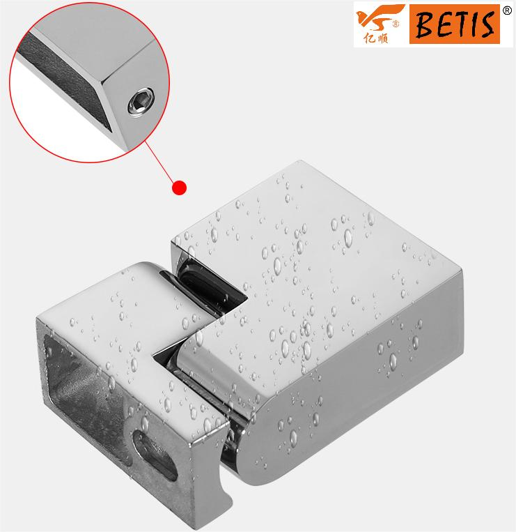 Bathroom Shower-Enclosure Hardware Accessories Patch-Fitting Adjustable Swiveling Wall-Mount Support-Bar Clamp Bracket Connector
