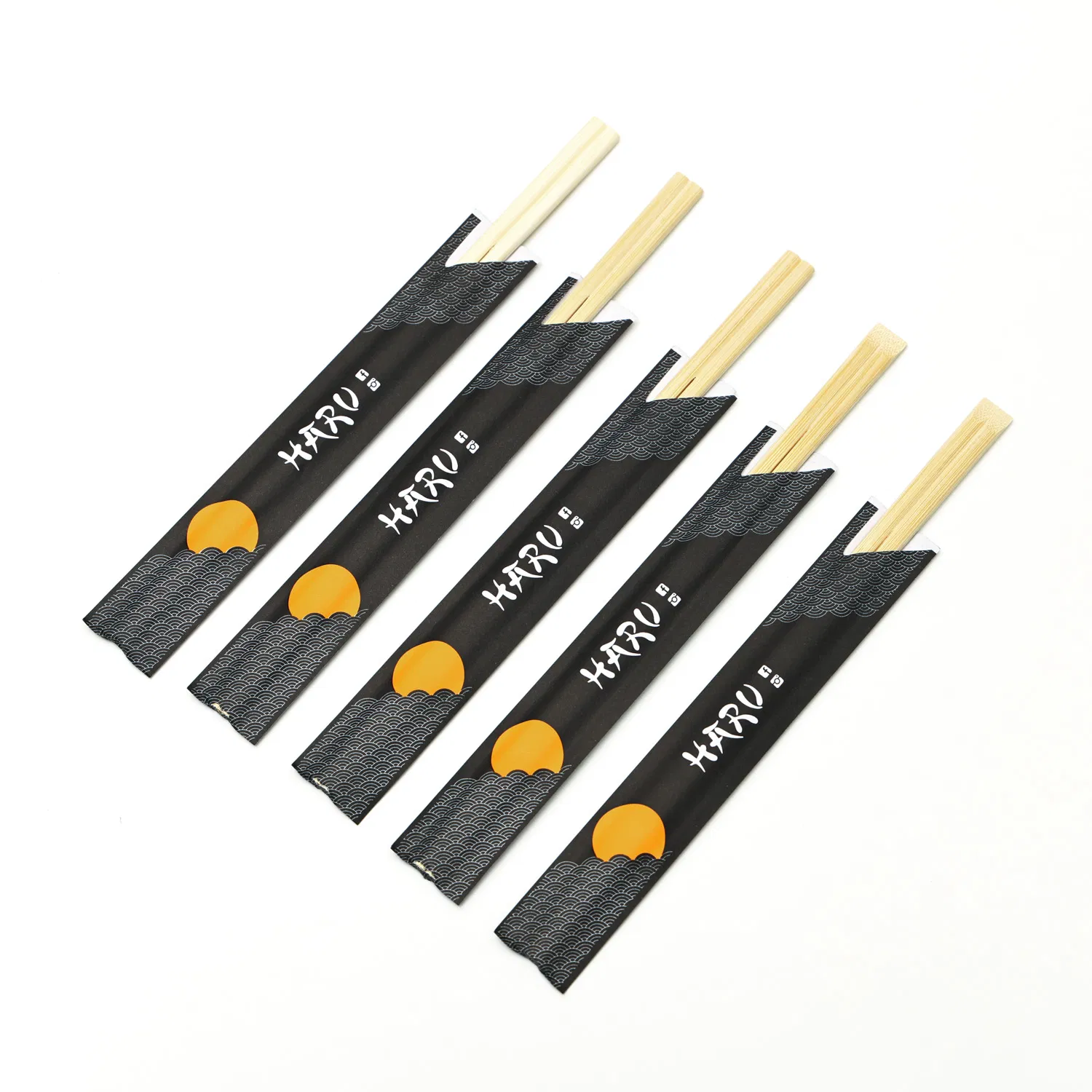 Disposable Bamboo Chopsticks Half Paper Wrapped Chopsticks Factory Directly Supply Wholesale Customized Logo