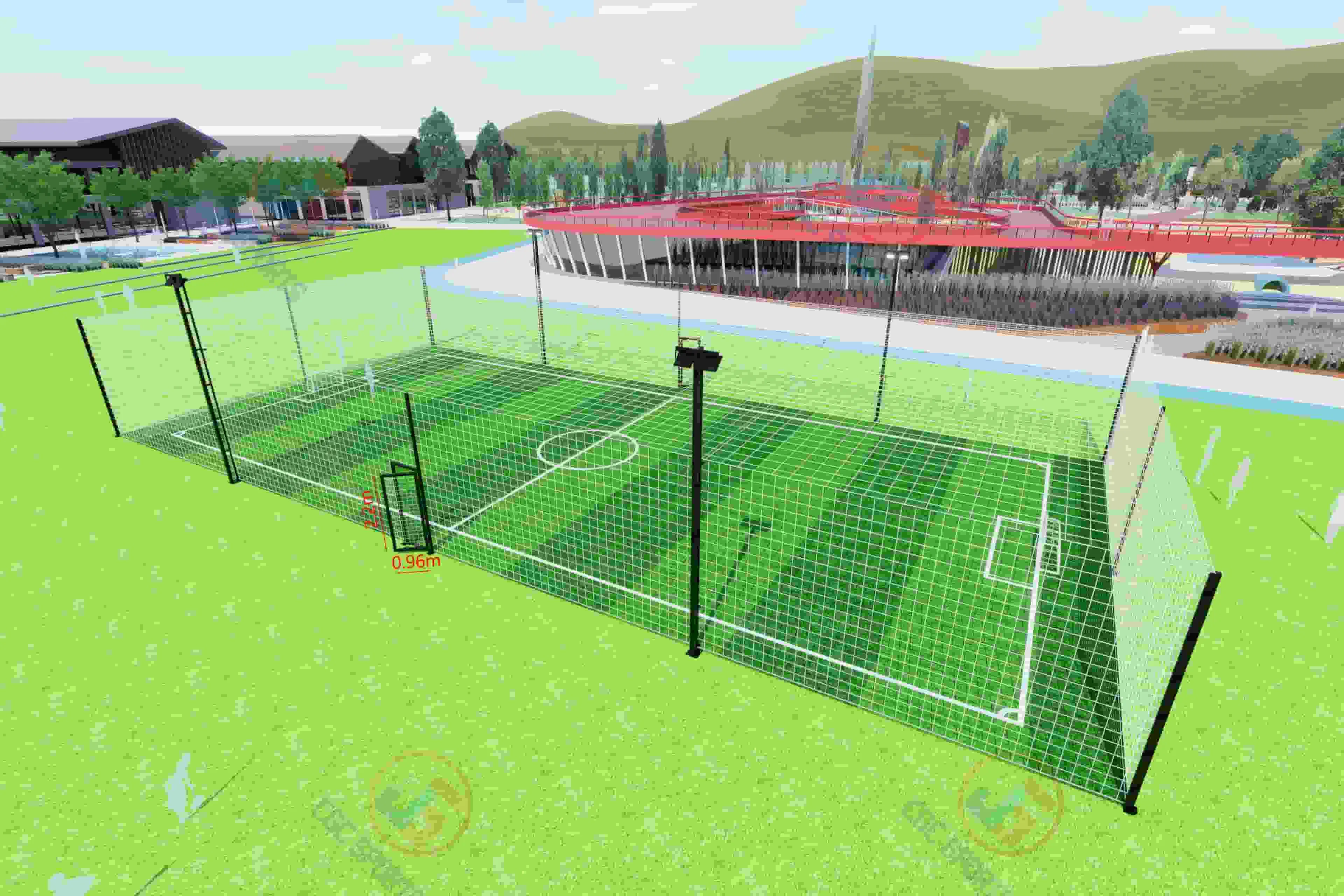 Reliable Chain Link Fence for Soccer and Sports Areas