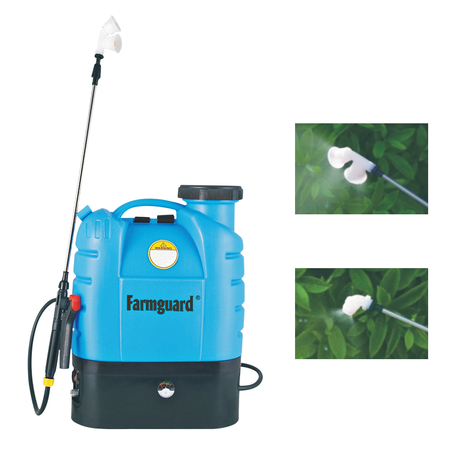 16L Agricultural Knapsack Hand 2 in 1 Manual and Battery Power Pressure Backpack Pump Sprayer